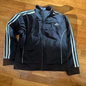 NWOT Girls Adidas Track Zip Up Lightweight Jacket